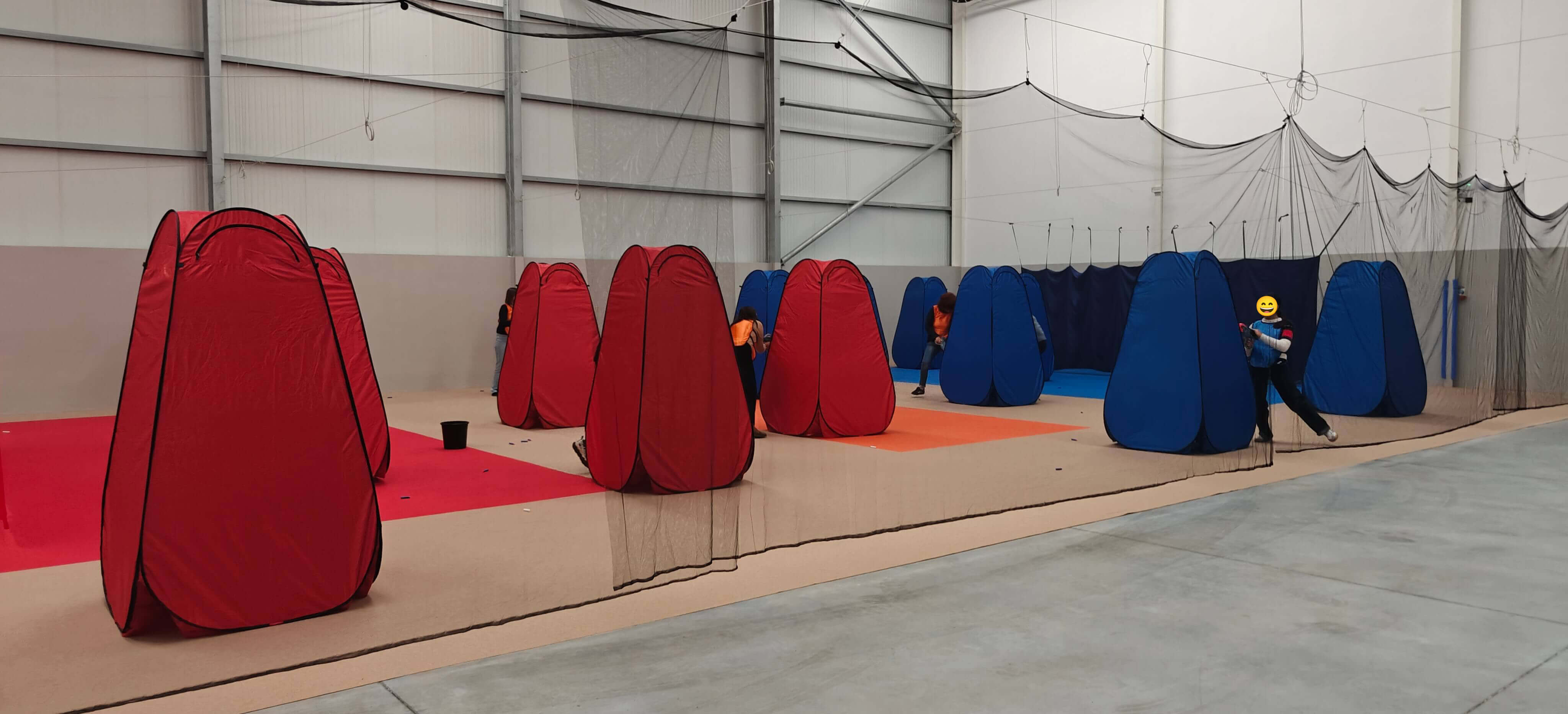 Arena Nerf com obstáculos em Leiria